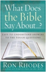 "What Does the Bible Say About...?" Book