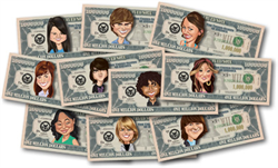 Youth Celebrity Million Dollar Bill