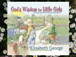 God's Wisdom for Little Girls Book