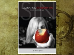 "Eliminating Stubborn Sin Once and For All" Book