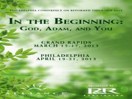 In The Beginning: God, Adam and You
