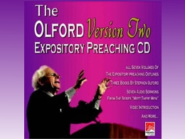 Olford Expository Preaching CD, Version 2