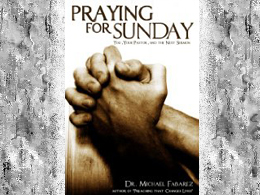 Praying For Sunday