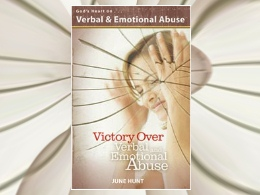 God's Heart on... Verbal and Emotional Abuse Book