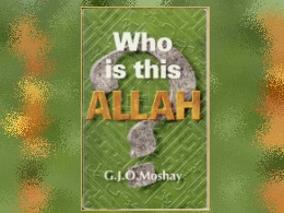 "Who Is This Allah?" Book