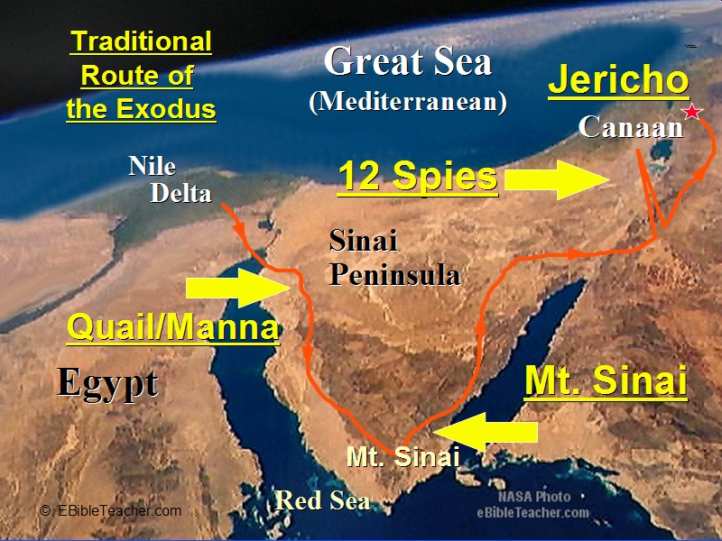 Exodus Major Events Map - Bible Study Tools