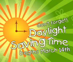 Daylight Saving Time Begins E-cards