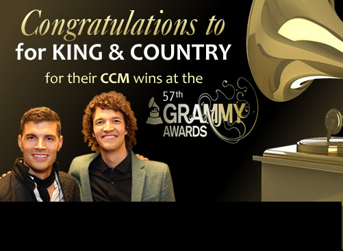 最佳当代基督教音乐专辑奖（Best Contemporary Christian Music Album）：For King & Country 的《Run Wild. Live Free. Love Strong》