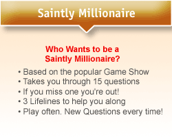 Play Free Online Saintly Millionaire Bible Trivia Game