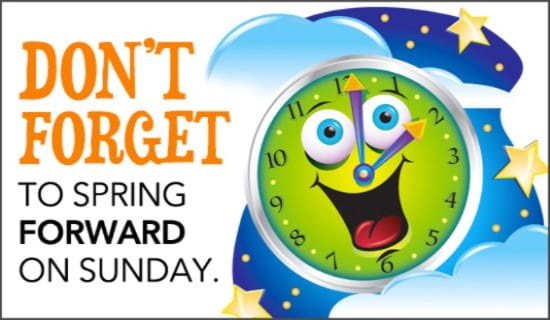 Dont Forget Ecard Free Daylight Saving Begins Cards Online