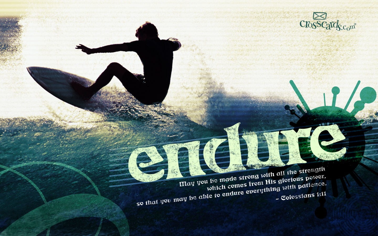 Endure Bible Verses and Scripture Wallpaper for Phone or Computer