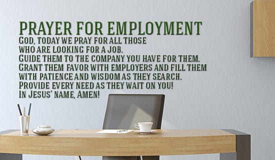 Prayer for Employment eCard - Free Facebook eCards Greeting Cards Online