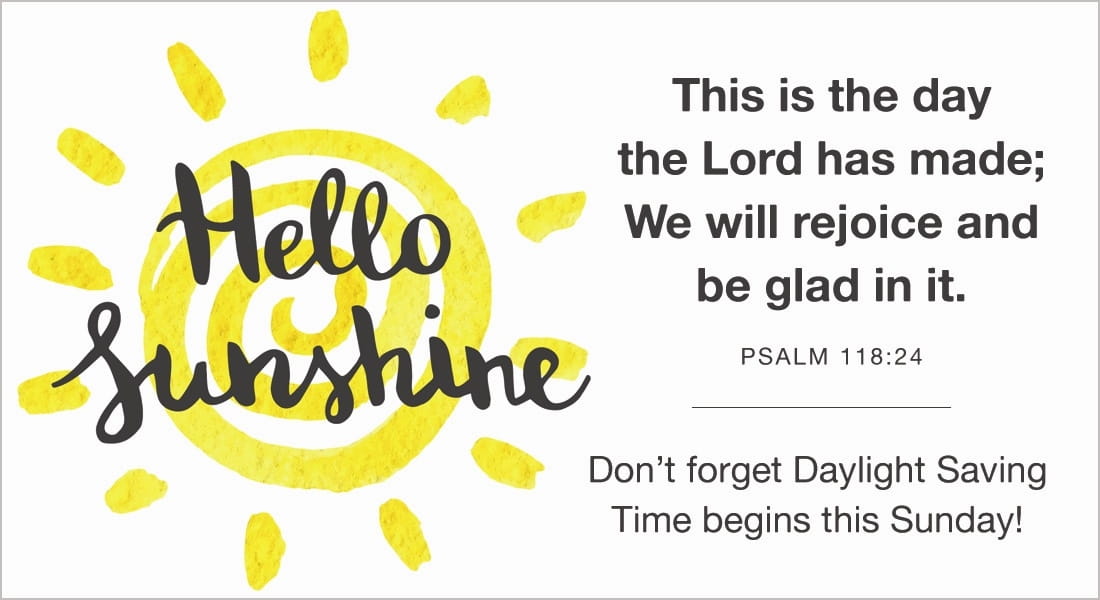 Hello Sunshine!