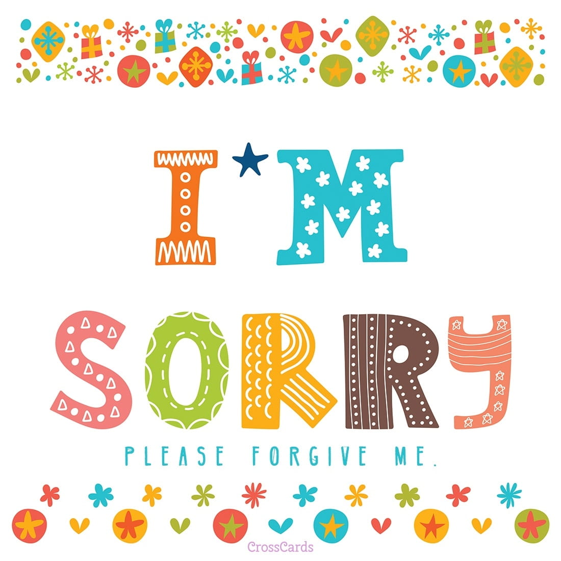 I M Sorry Card Printable Free