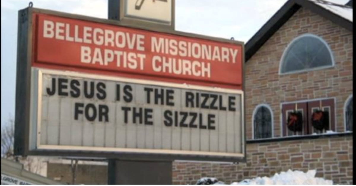 Funny Christmas Church Signs