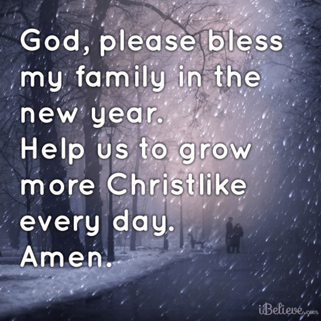 Please Bless My Family in the New Year - Your Daily Verse