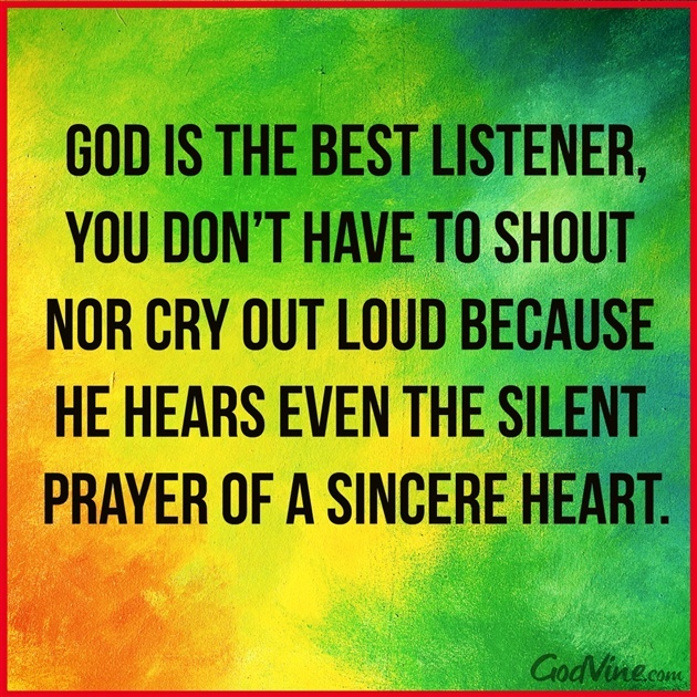 God Is The Best Listener Your Daily Verse