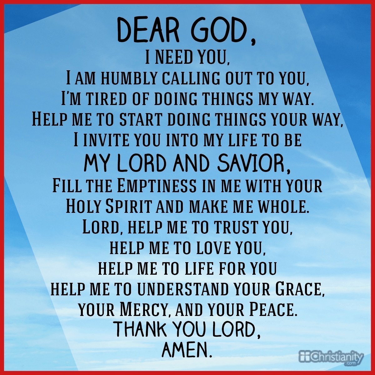 salvation sinner prayer