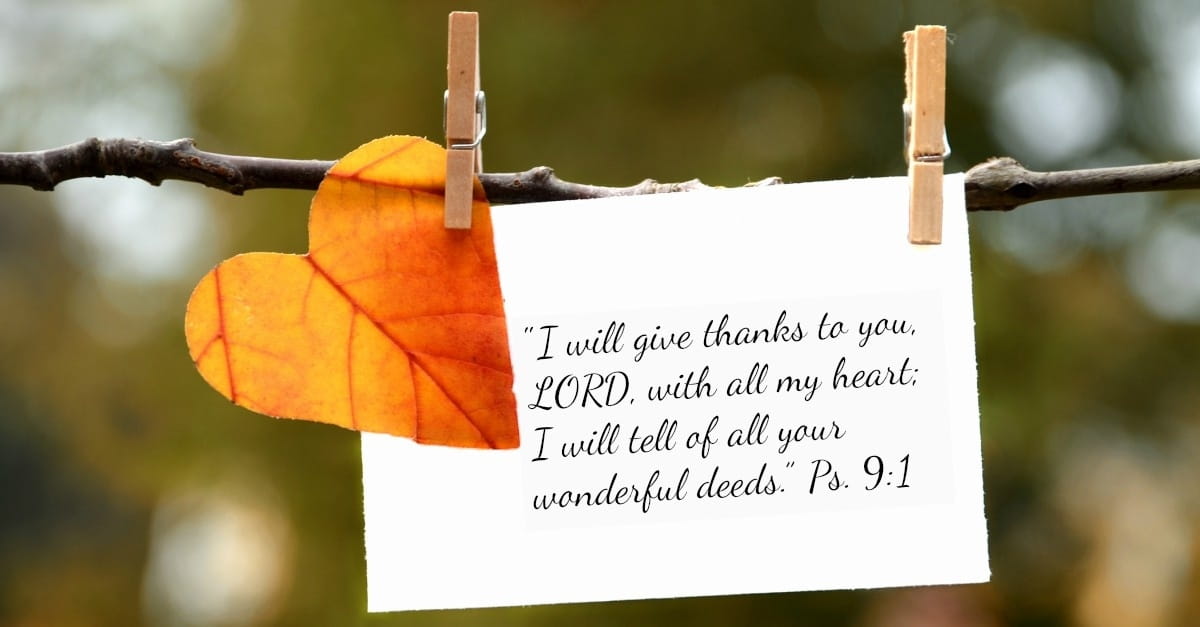 Bible Verses Of Gratitude To God