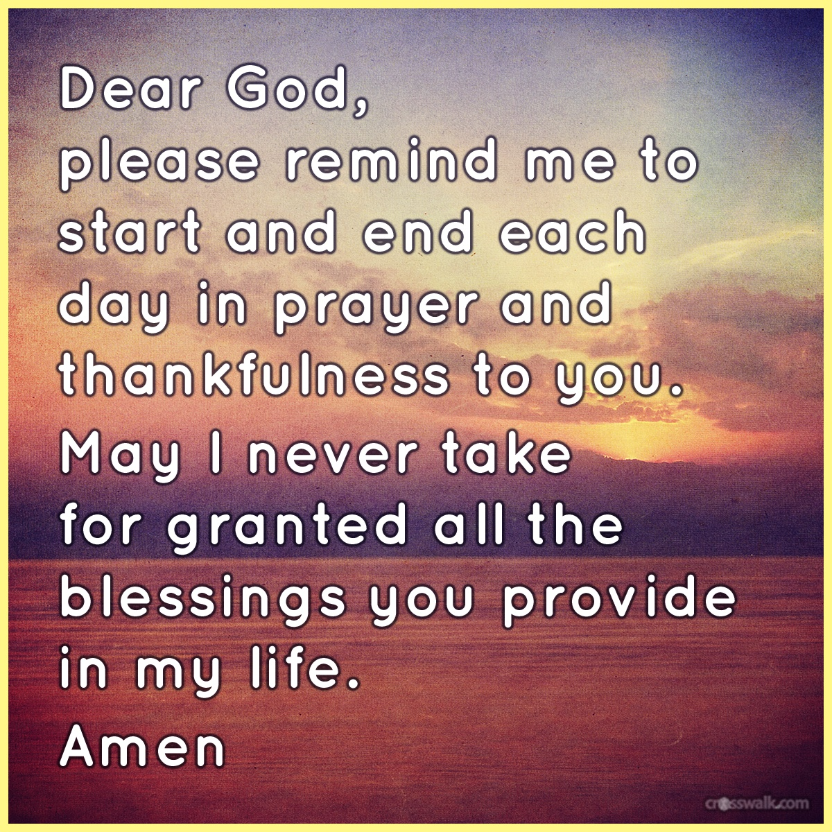 prayer to start the day