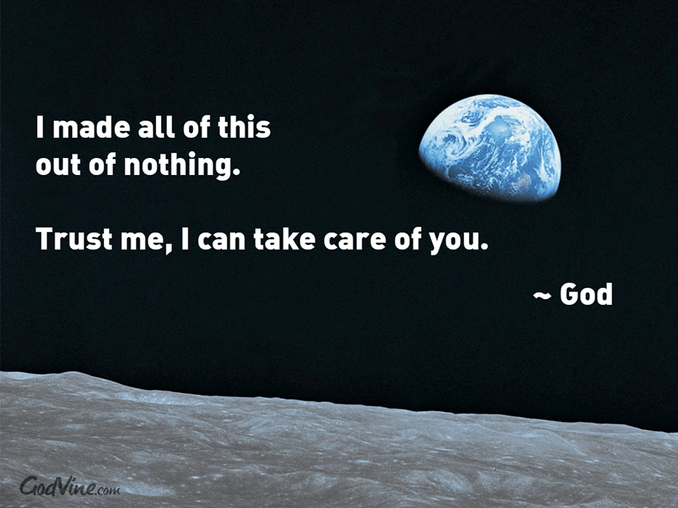 Your Daily Verse Trust Me, I Can Take Care of You