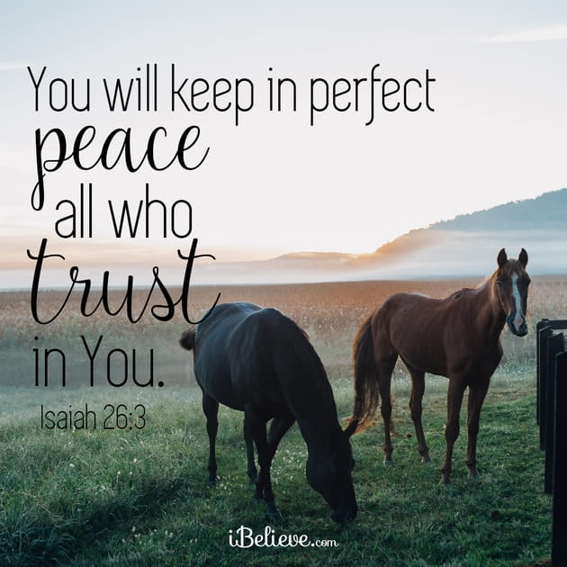 and he will keep in perfect peace