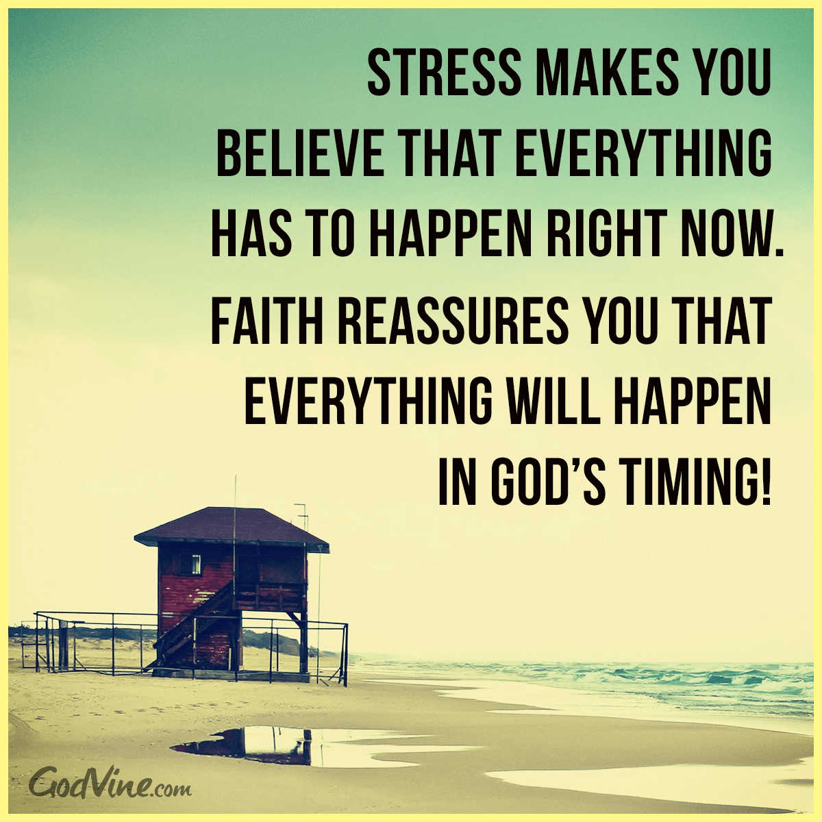 Don't Stress, Trust God's Timing