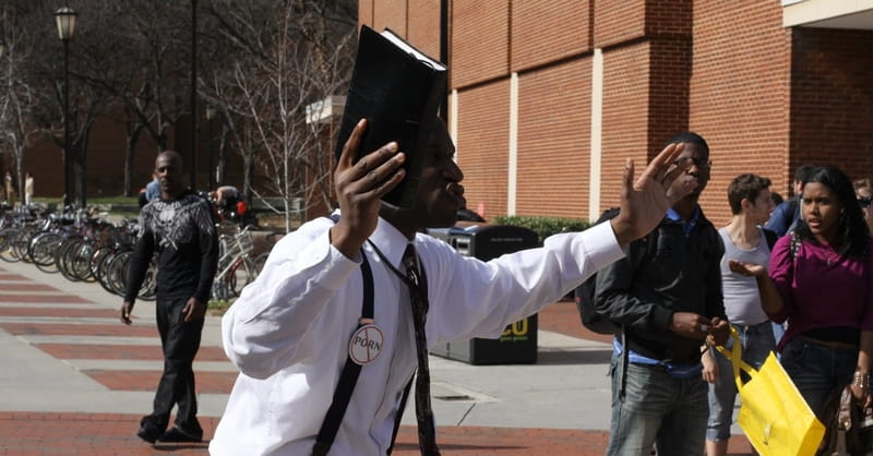 Christian College Student Fired from College Newspaper for Giving Street Preachers Food and Drink