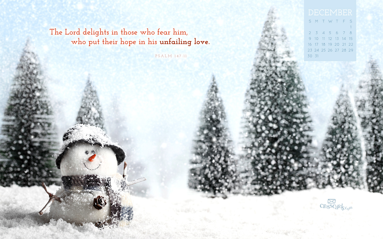 Dec 2012 - Snowman - Wallpaper