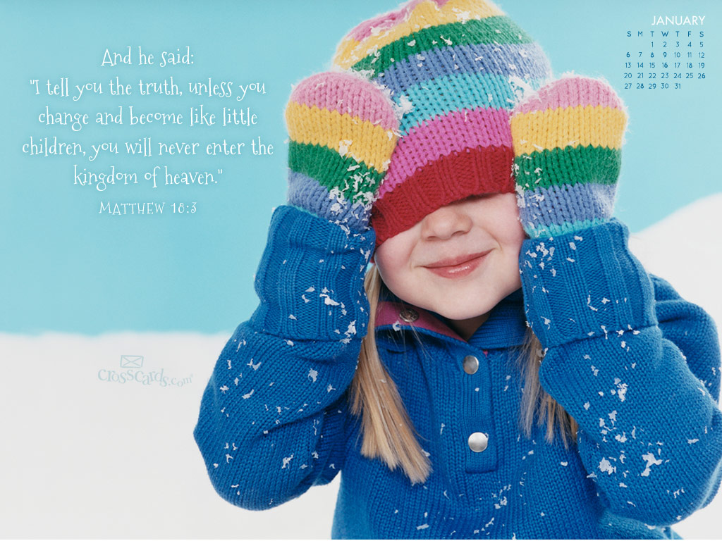 Jan 2013 - Matt 18:3 - Wallpaper