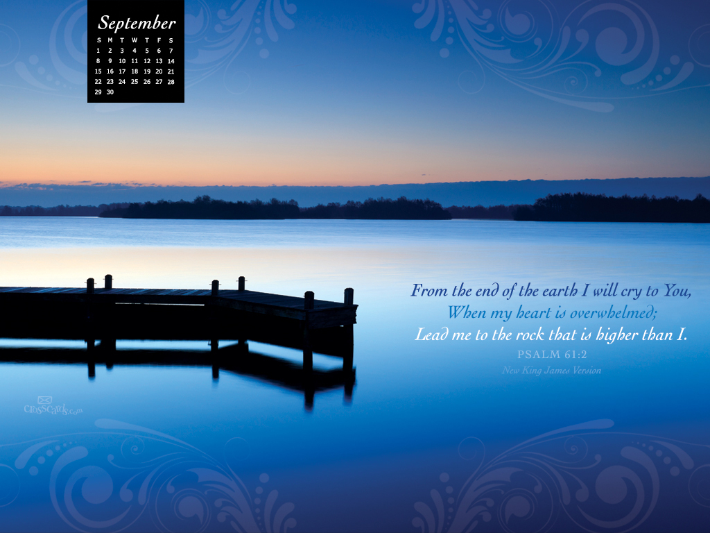 Sept 2013 - Psalm 61:2 Desktop Calendar- Free Monthly ...