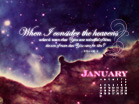 Heavens January 2010 - Wallpaper
