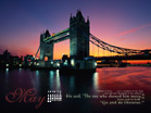 London Bridge at Night - Wallpaper