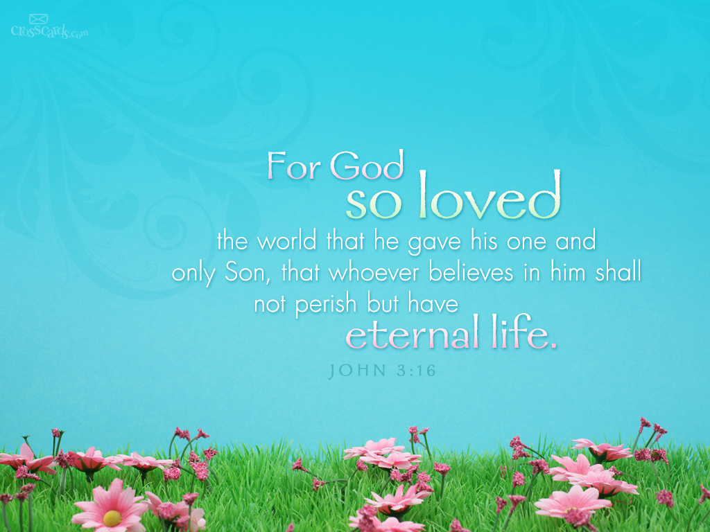 John 3:16 Desktop Wallpaper - Free Scripture Verses Backgrounds