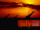 July 2010 - Giraffes - Wallpaper