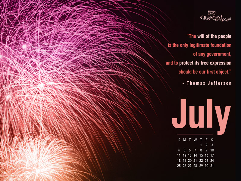 July 2010 - Fireworks - Wallpaper
