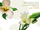John 11:25-26 - Wallpaper