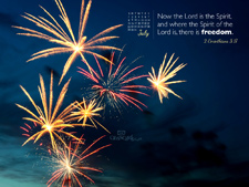 July 2012 - Fireworks - Wallpaper