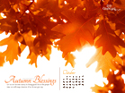 Oct 2012 - Autumn Blessings - Wallpaper