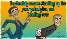Standing Up For Your Principles 