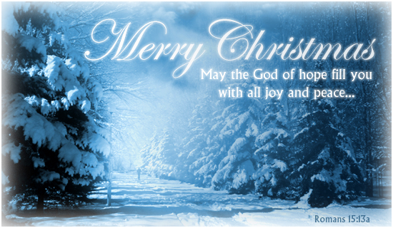Free Romans 15:13a eCard - eMail Free Personalized Christmas Cards Online