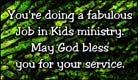 Fabulous Job In Kid's Ministry - Ecard