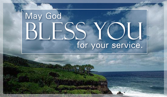 Free God Bless You For Your Service eCard - eMail Free Personalized