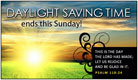 Daylight Saving Time Ends
