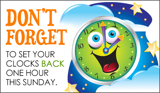 clipart time change fall back - photo #27