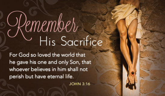 Free Remember Sacrifice eCard - eMail Free Personalized Easter Cards Online
