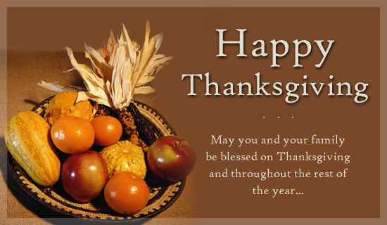 Free Happy Thanksgiving eCard - eMail Free Personalized Thanksgiving