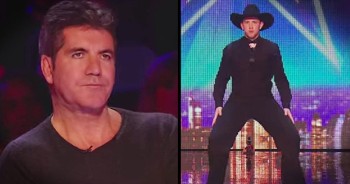 Country Guys Shock A Bored Simon With Incredible Line Dance Routine