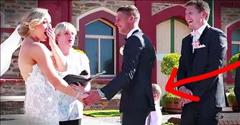 Ring Bearer Interrupts Wedding For Hilarious Reason!