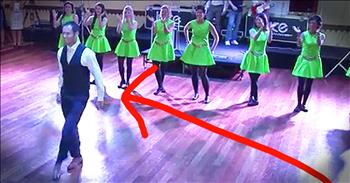 Groom Surprises Wedding Guests WIth Irish Dance
